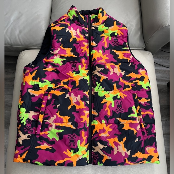 NWT - Psycho Bunny Men’s Reversible Puffer Vest - Size XL - Picture 10 of 14